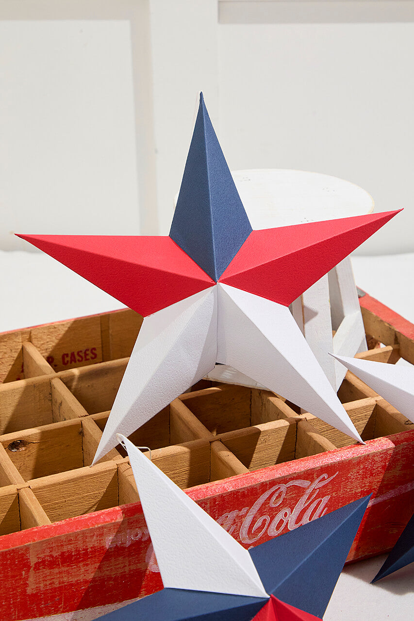 11.75" Paper Americana Star Ornament