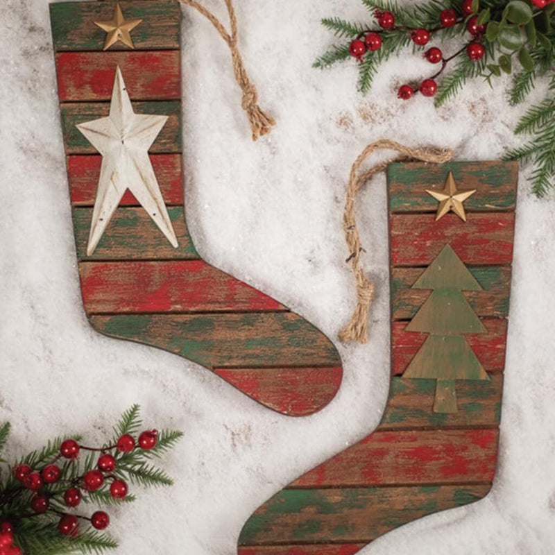 Star/Tree Holiday Hanging Stockings