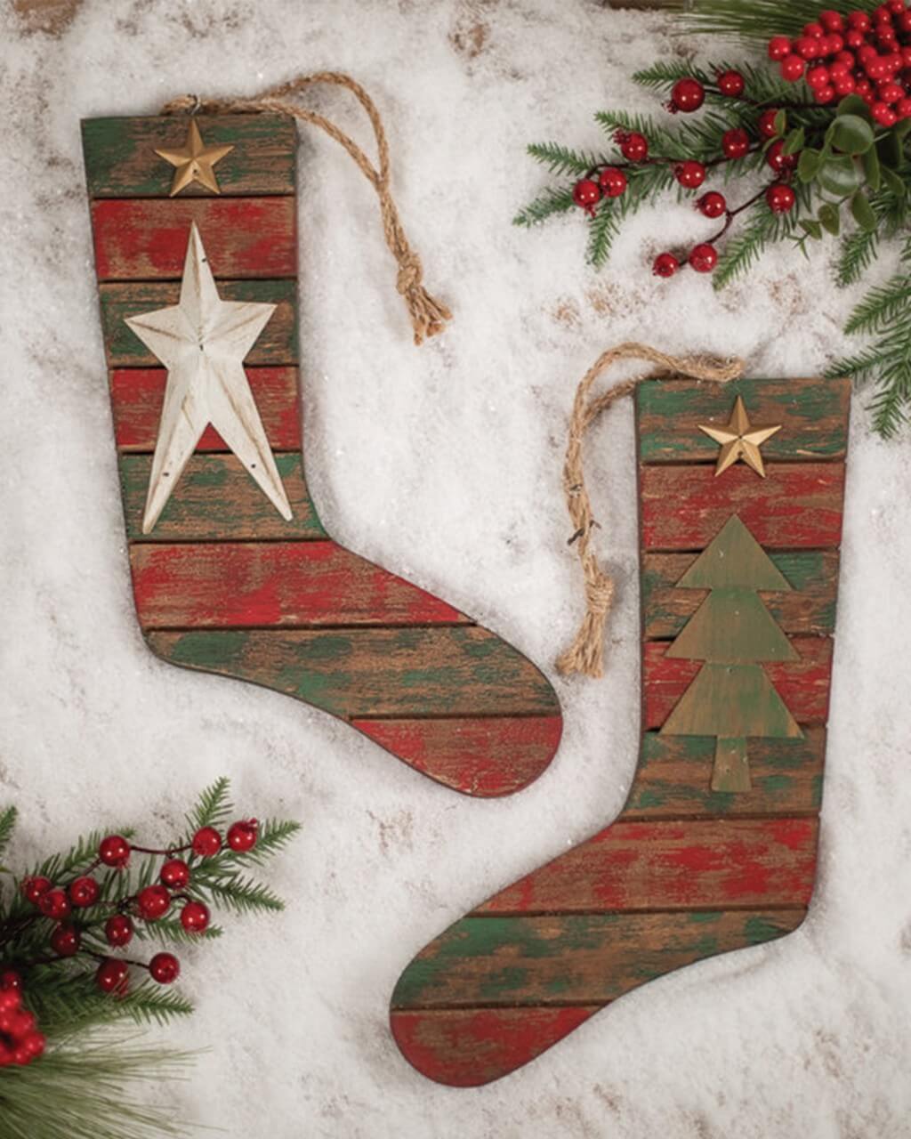 Star/Tree Holiday Hanging Stockings