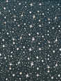 Turquoise/Silver Stars Polyester Organza Fabric - Metallic Silver Foil Star Print, 58/60" Width