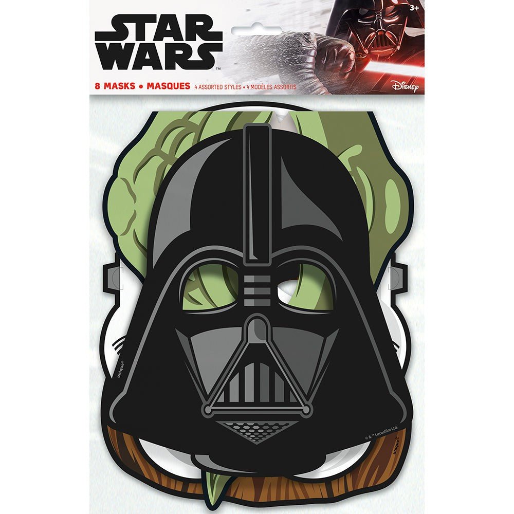 Star Wars Party Masks 8 Pack