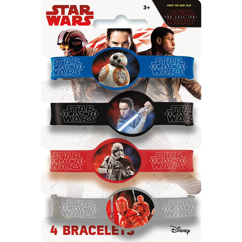 Star Wars Episode VIII Stretch Bracelets 4 Pack