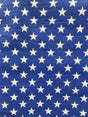 Royal/White Stars Poly Cotton Fabric - Royal/White Stars, 59/60" Width (1 Yard)