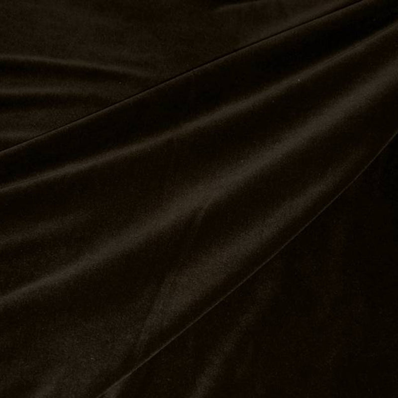 1 Yard Rich Dark Brown Steam Velour Apparel Fabric for Elegant Creations 58/60" Width