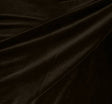 Steam Velour 100 Percent Polyester Fabric - Dark Brown, 58/60" Width