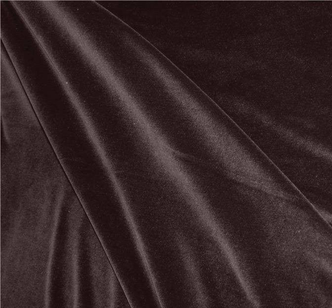 Steam Velour Polyester Fabric - Eggplant, 58/60" Width