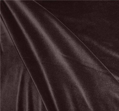 Steam Velour Polyester Fabric - Eggplant, 58/60" Width