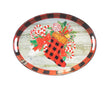 20.5” Metal Holiday Design Tray