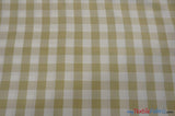 Picnic Checkers Polyester Fabric - Gingham Checkered, 1" X 1", 58/60" Width (1 Yard)