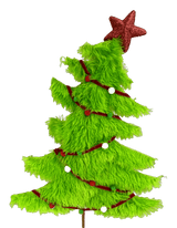 27 Inchi Furry Christmas Tree Pick Holiday Decor Accent