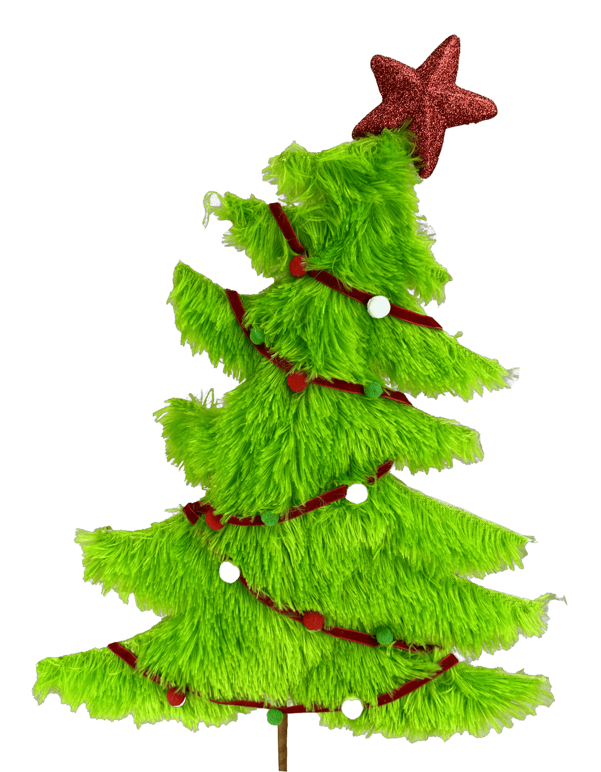 27" Furry Christmas Tree Pick