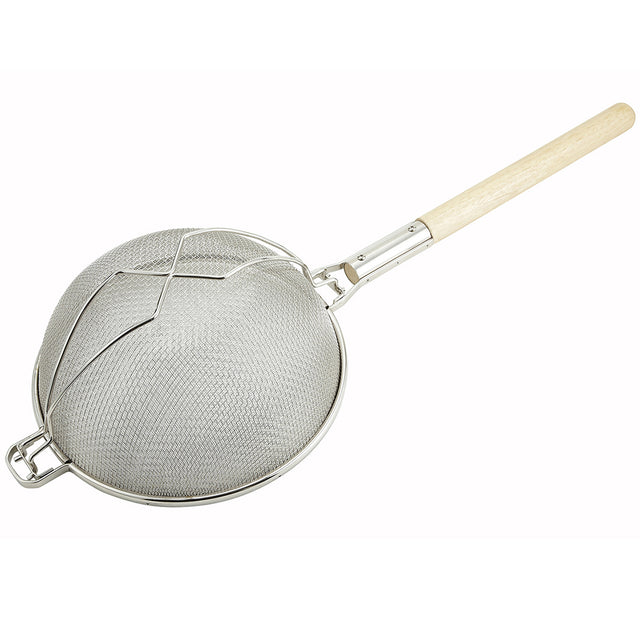 Strainer Tinned Steel Double Mesh, 14"