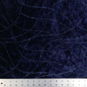 Glitter Strings On Velvet Stretch Fabric - Plum And Navy, Glitter Strand Design, 54"/58" Wide