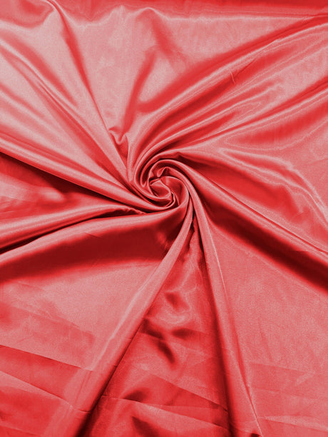 Satin Stretch Charmeuse Stretch Charmeuse Satin Fabric - 58" Width, Multiple Colors (1 Yard)