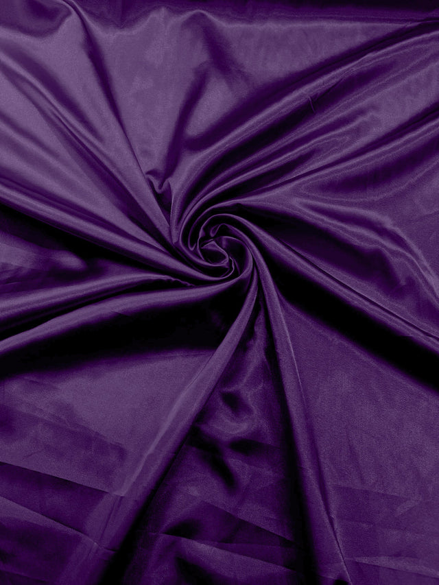 Satin Stretch Charmeuse Stretch Charmeuse Satin Fabric - 58" Width, Multiple Colors (1 Yard)