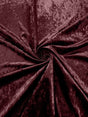 Stretch Crushed Velvet Polyester Spandex Fabric - Solid, 58/62" Width (1 Yard)