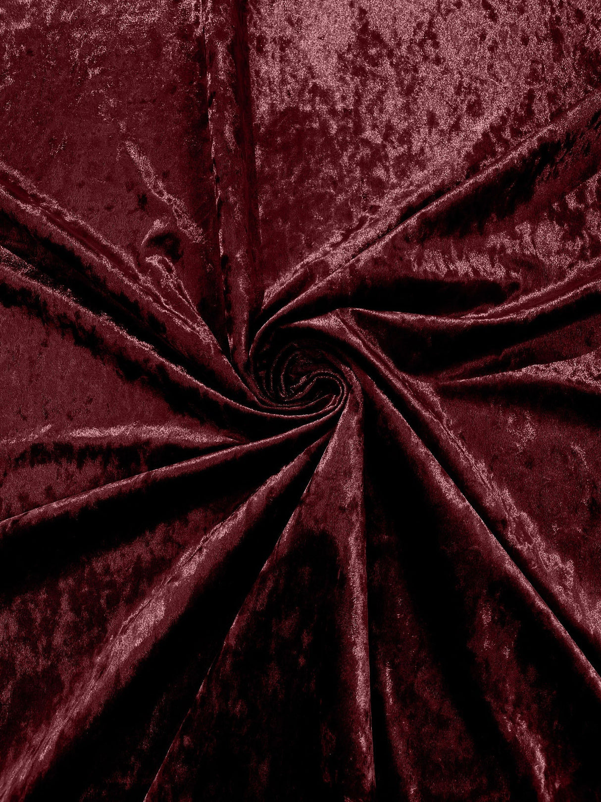Stretch Crushed Velvet Polyester Spandex Fabric - Solid, 58/62" Width (1 Yard)