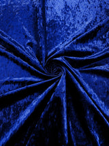 Stretch Crushed Velvet Polyester Spandex Fabric - Solid, 58/62" Width (1 Yard)