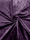 Stretch Crushed Velvet Polyester Spandex Fabric - Solid, 58/62" Width (1 Yard)