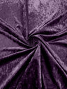 Stretch Crushed Velvet Polyester Spandex Fabric - Solid, 58/62" Width (1 Yard)