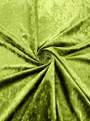 Stretch Crushed Velvet Polyester Spandex Fabric - Solid, 58/62" Width (1 Yard)