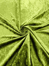 Stretch Crushed Velvet Polyester Spandex Fabric - Solid, 58/62" Width (1 Yard)
