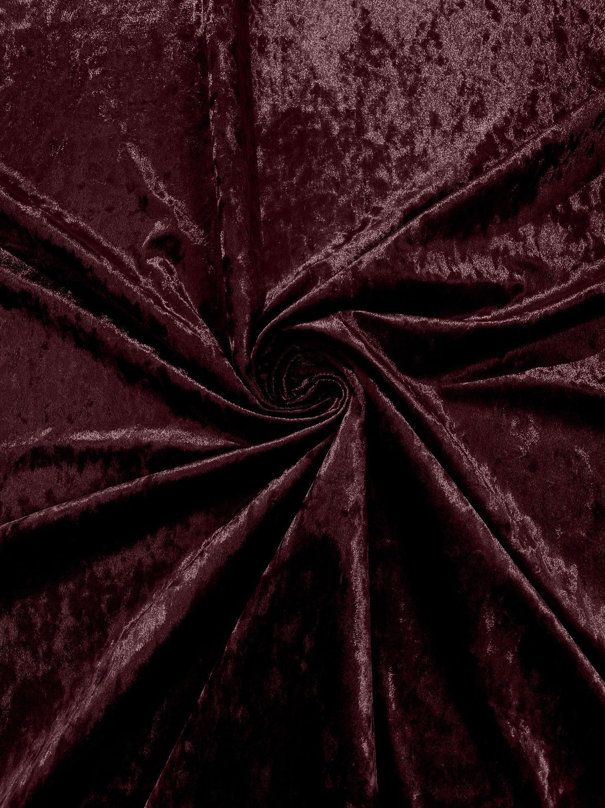 Stretch Crushed Velvet Polyester Spandex Fabric - Solid, 58/62" Width (1 Yard)