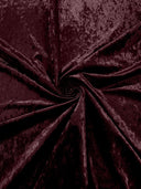 Stretch Crushed Velvet Polyester Spandex Fabric - Solid, 58/62" Width (1 Yard)