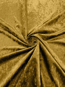 Stretch Crushed Velvet Polyester Spandex Fabric - Solid, 58/62" Width (1 Yard)