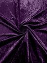 Stretch Crushed Velvet Polyester Spandex Fabric - Solid, 58/62" Width (1 Yard)