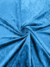 Stretch Crushed Velvet Polyester Spandex Fabric - Solid, 58/62" Width (1 Yard)