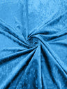 Stretch Crushed Velvet Polyester Spandex Fabric - Solid, 58/62" Width (1 Yard)