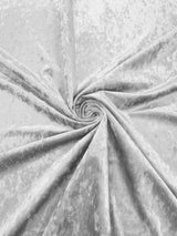Stretch Crushed Velvet Polyester Spandex Fabric - Solid, 58/62" Width (1 Yard)