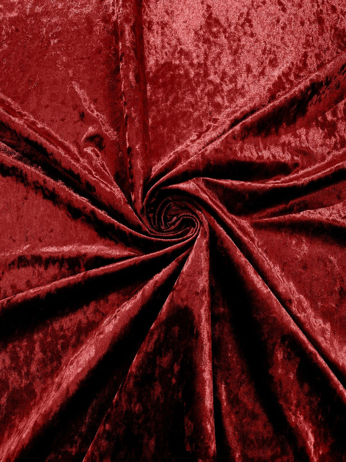 Stretch Crushed Velvet Polyester Spandex Fabric - Solid, 58/62" Width (1 Yard)