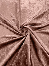 Stretch Crushed Velvet Polyester Spandex Fabric - Solid, 58/62" Width (1 Yard)