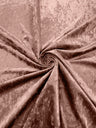 Stretch Crushed Velvet Polyester Spandex Fabric - Solid, 58/62" Width (1 Yard)