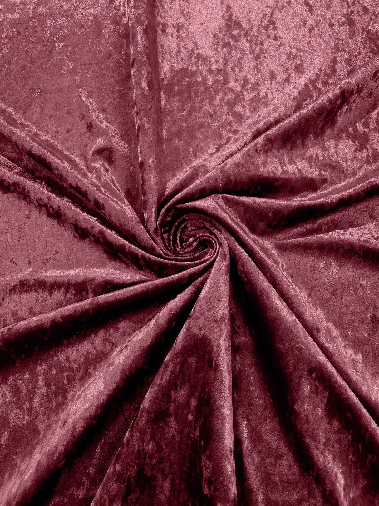 Stretch Crushed Velvet Polyester Spandex Fabric - Solid, 58/62" Width (1 Yard)