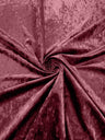 Stretch Crushed Velvet Polyester Spandex Fabric - Solid, 58/62" Width (1 Yard)