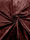 Stretch Crushed Velvet Polyester Spandex Fabric - Solid, 58/62" Width (1 Yard)
