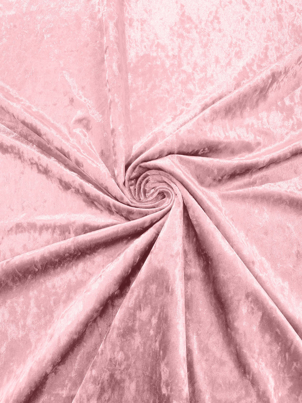 Stretch Crushed Velvet Polyester Spandex Fabric - Solid, 58/62" Width (1 Yard)