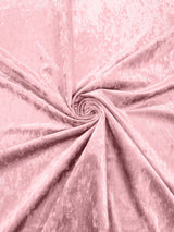 Stretch Crushed Velvet Polyester Spandex Fabric - Solid, 58/62" Width (1 Yard)