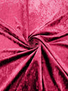 Stretch Crushed Velvet Polyester Spandex Fabric - Solid, 58/62" Width (1 Yard)