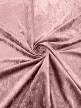 Stretch Crushed Velvet Polyester Spandex Fabric - Solid, 58/62" Width (1 Yard)