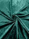 Stretch Crushed Velvet Polyester Spandex Fabric - Solid, 58/62" Width (1 Yard)