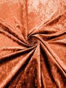 Stretch Crushed Velvet Polyester Spandex Fabric - Solid, 58/62" Width (1 Yard)
