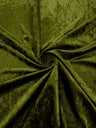 Stretch Crushed Velvet Polyester Spandex Fabric - Solid, 58/62" Width (1 Yard)