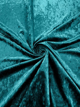 Stretch Crushed Velvet Polyester Spandex Fabric - Solid, 58/62" Width (1 Yard)