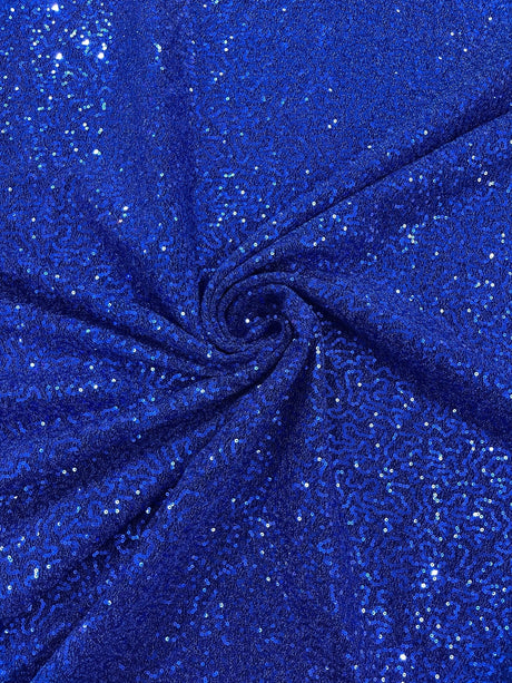 Stretch Metallic Sequin Lurex Polyester Fabric - Sequin Tinsel, 58" Width, 8 Colors (1 Yard)