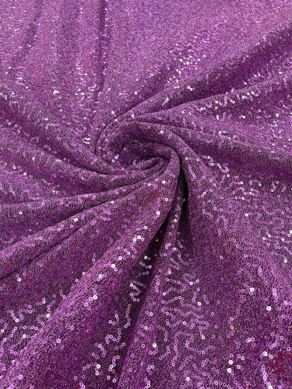 Stretch Metallic Sequin Lurex Polyester Fabric - Sequin Tinsel, 58" Width, 8 Colors (1 Yard)