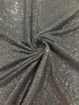Stretch Metallic Sequin Lurex Polyester Fabric - Sequin Tinsel, 58" Width, 8 Colors (1 Yard)